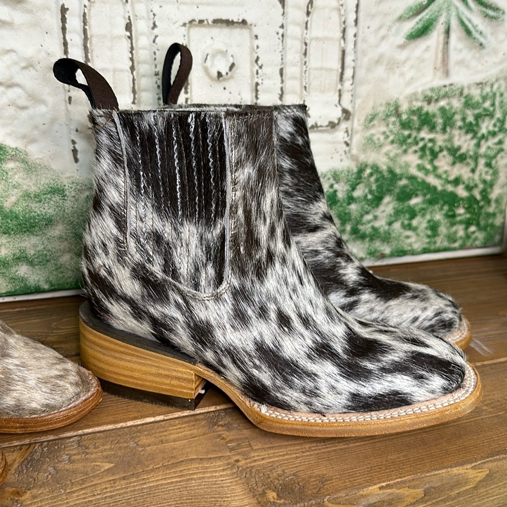 Genuine Cowhide Booties